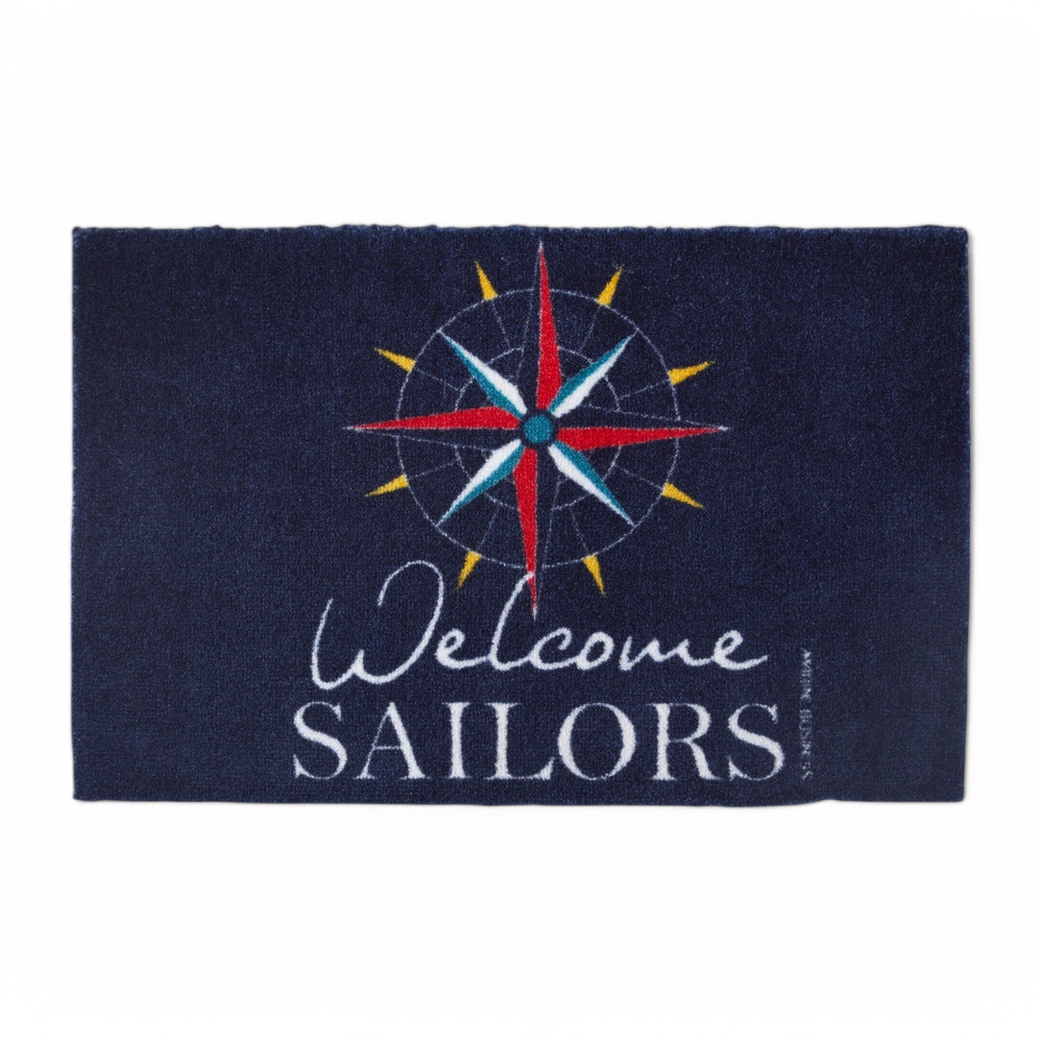 41268_Deurmat windroos Welcome Sailors (50 x 70 cm) - antislip, UV-bestendig