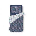 Dekbedovertrek Ibiza - luxe omkeerbaar design in marineblauw en wit, 100% katoen, single of double