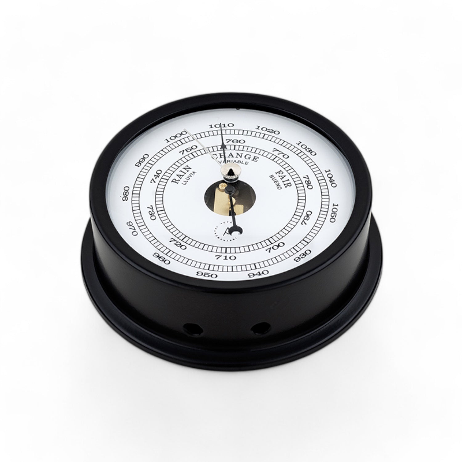 Autonautic Instrumental barometer (120 x 35 mm) - nauwkeurig, royaal, Pacific Zwart