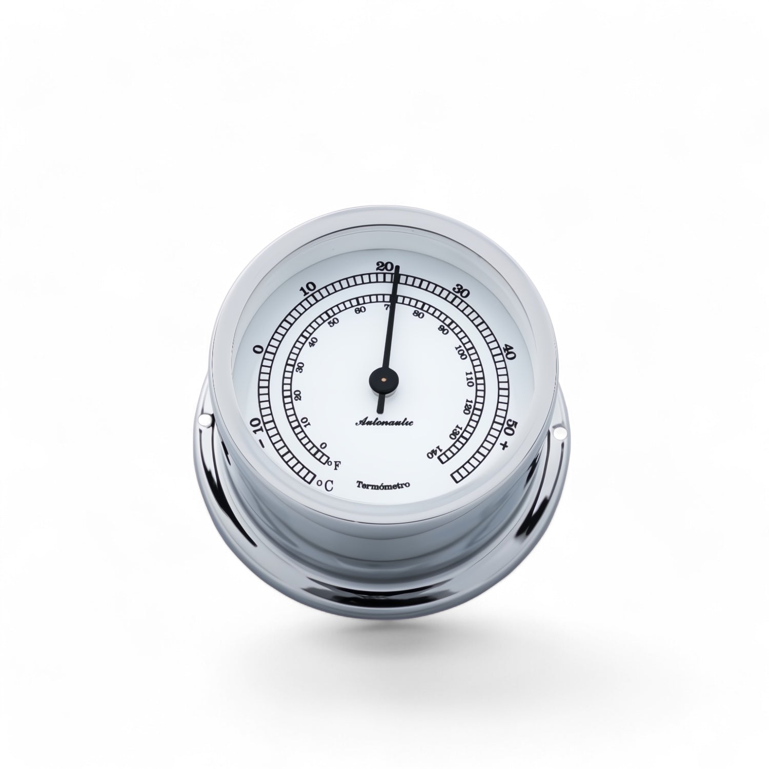 Autonautic Minor 72 thermometer - compact, lichtgewicht, (72 x 39 mm chroom