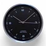 Barigo Steel klok 650MBL RVS 162 x 55 mm – quartz uurwerk, modern en precies, met Arabische cijfers