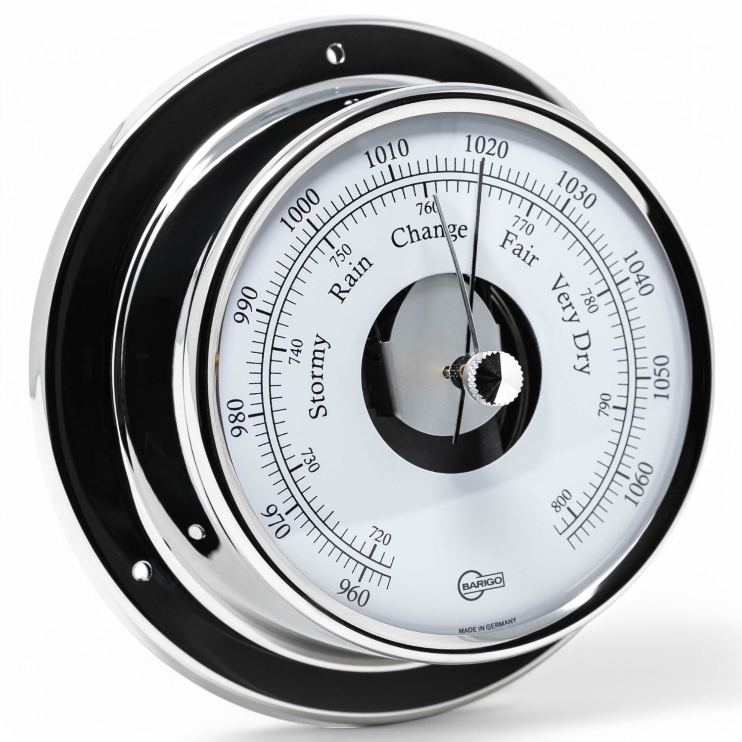 Barigo Tempo barometer gepolijst rvs met open wijzerplaat 183RFPO