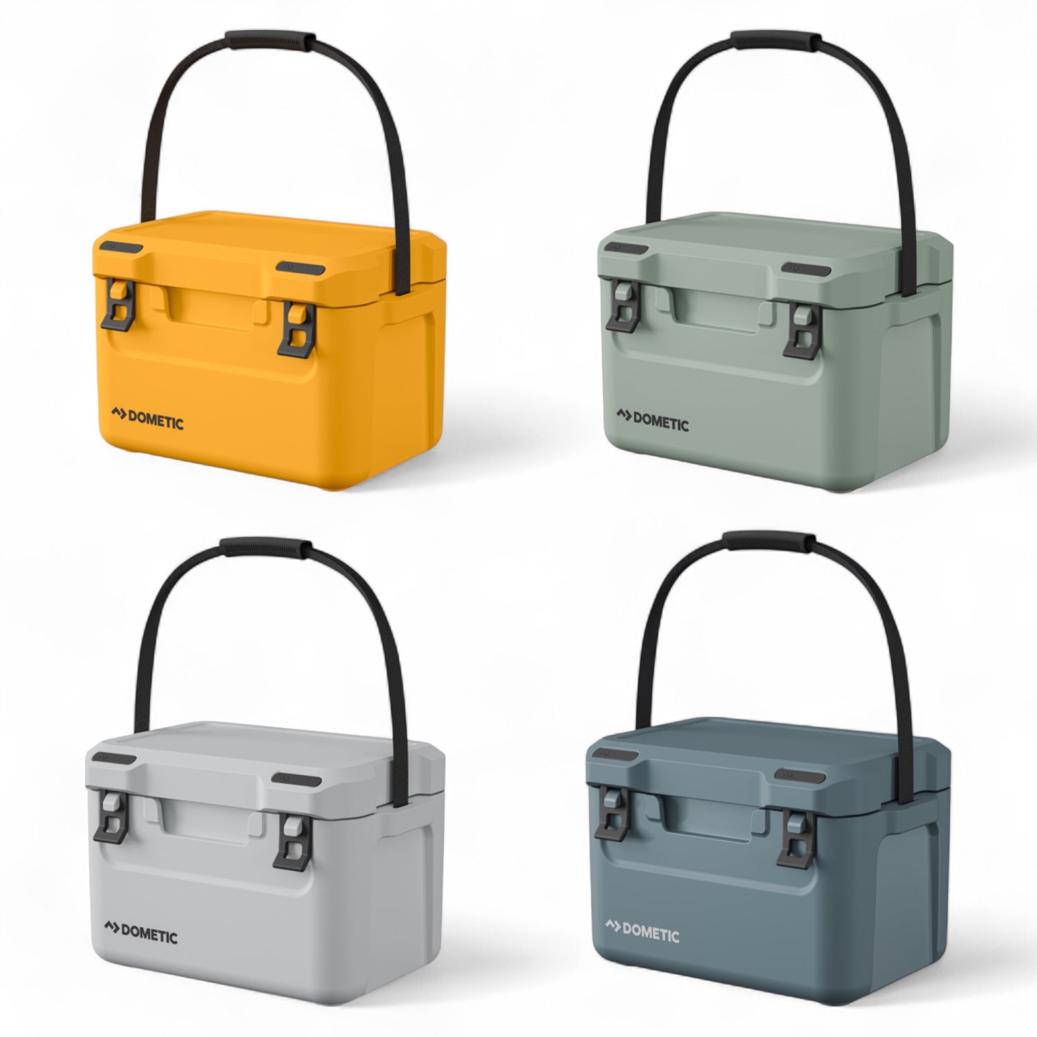 Dometic CI 15 koelbox 15L – passief, voor boot & outdoor, in 4 kleuren met hengsel omhoog