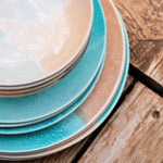 Flamefield Dunes 12 pc Melamine Set gestapeld close up