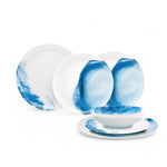 Flamefield onbreekbaar servies Deep Sea – 12-delige melamine set met anti-slip