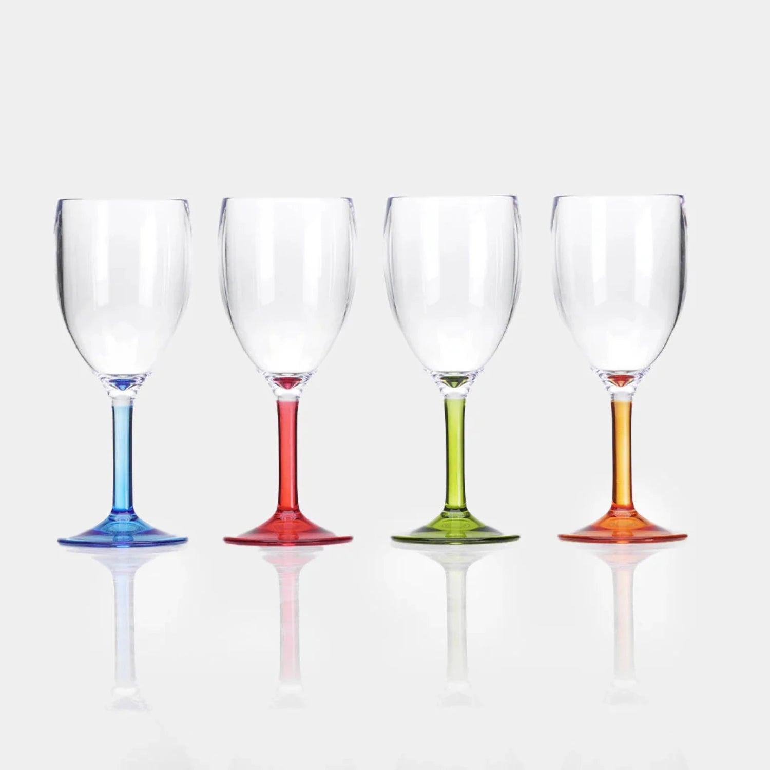 Flamefield party wine goblets vier op een rij