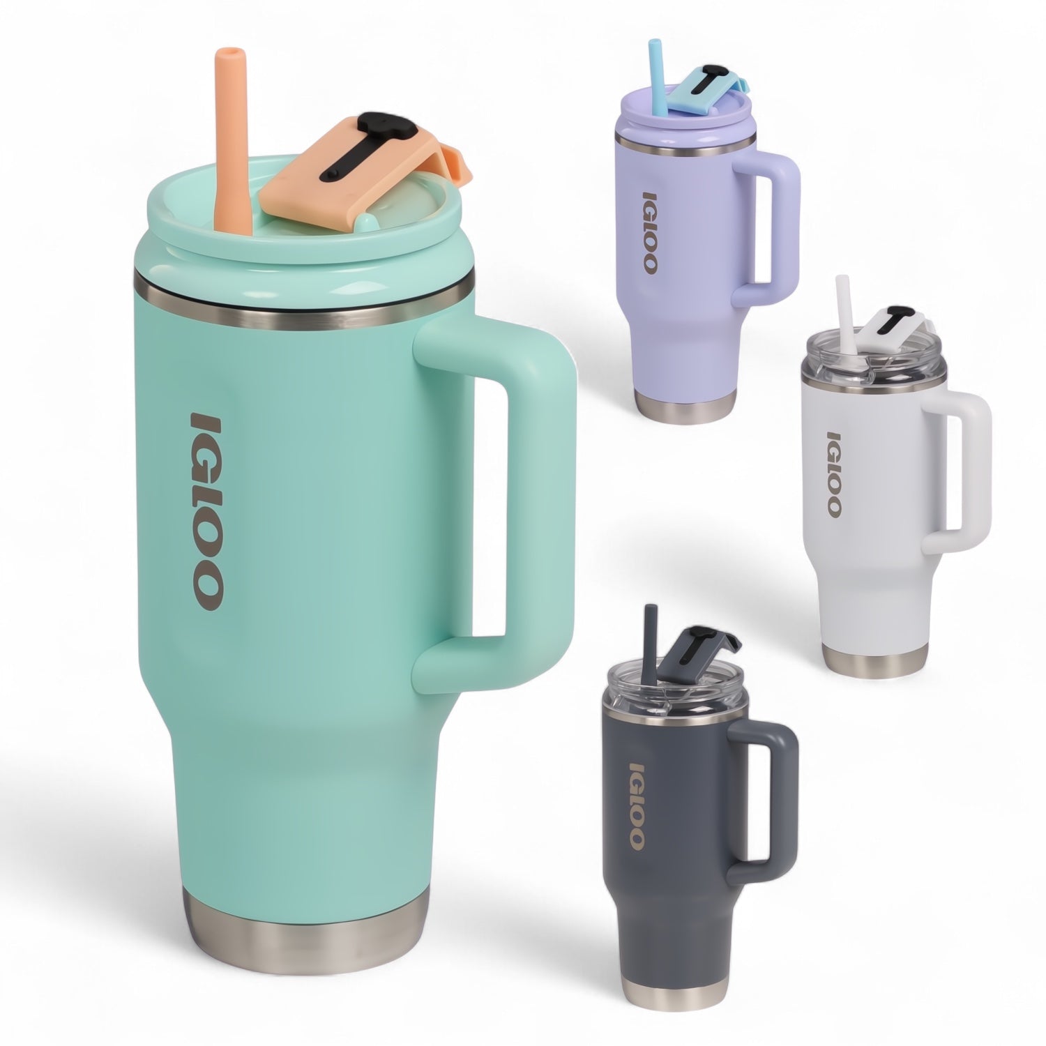 Igloo thermosfles Flip ‘n’ Sip 946 ml - duurzame drinkfles met rietje, in vier kleuren