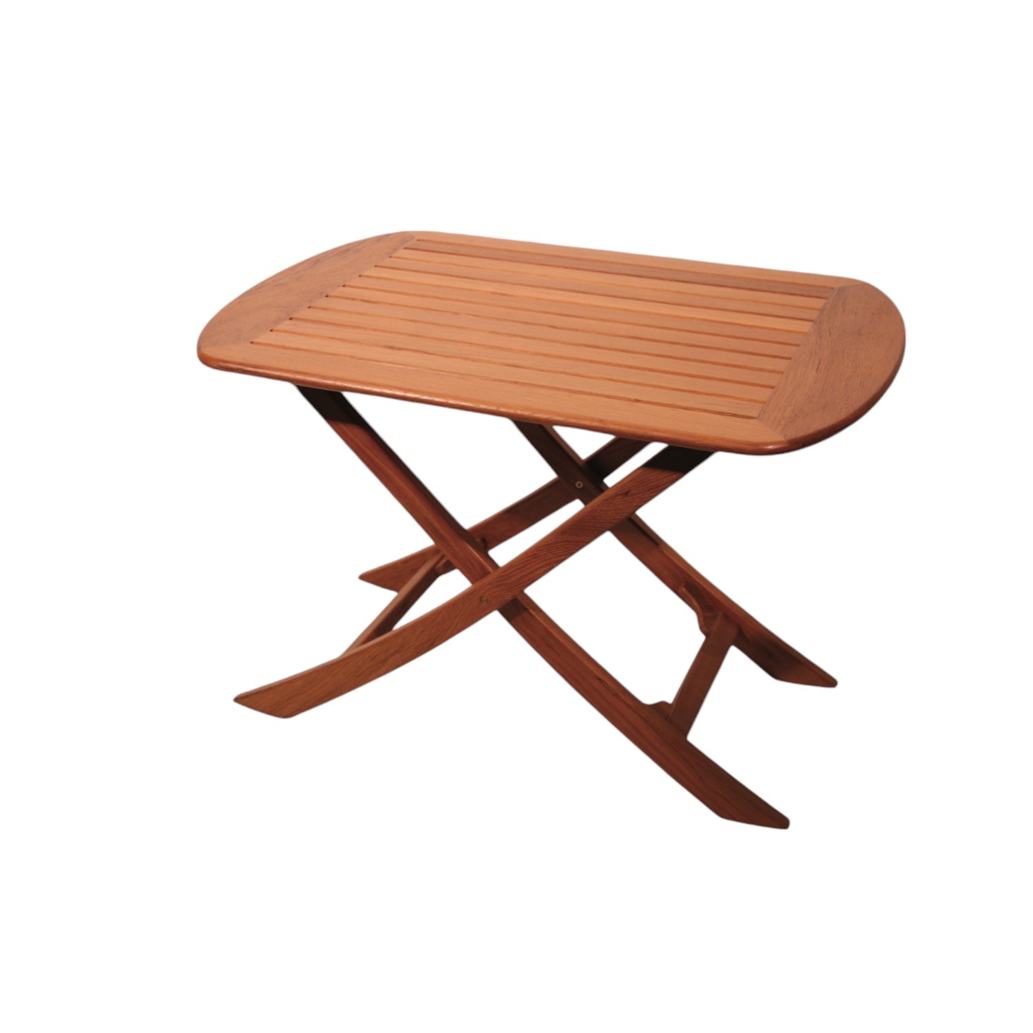 Klaptafel Ile de France - teak, ovaal, verstelbare hoogtes (85 x 60 cm)