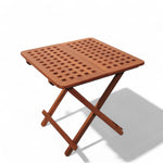 Klaptafel Southampton met tussenstuk, teak, verstelbare hoogtes (60/76 x 60 cm)