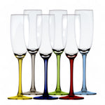 Marine Business party champagne glazen 6 stuks op een rij 16905