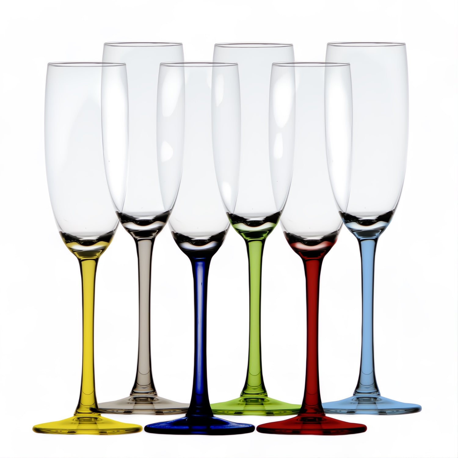 Marine Business party champagne glazen 6 stuks op een rij 16905