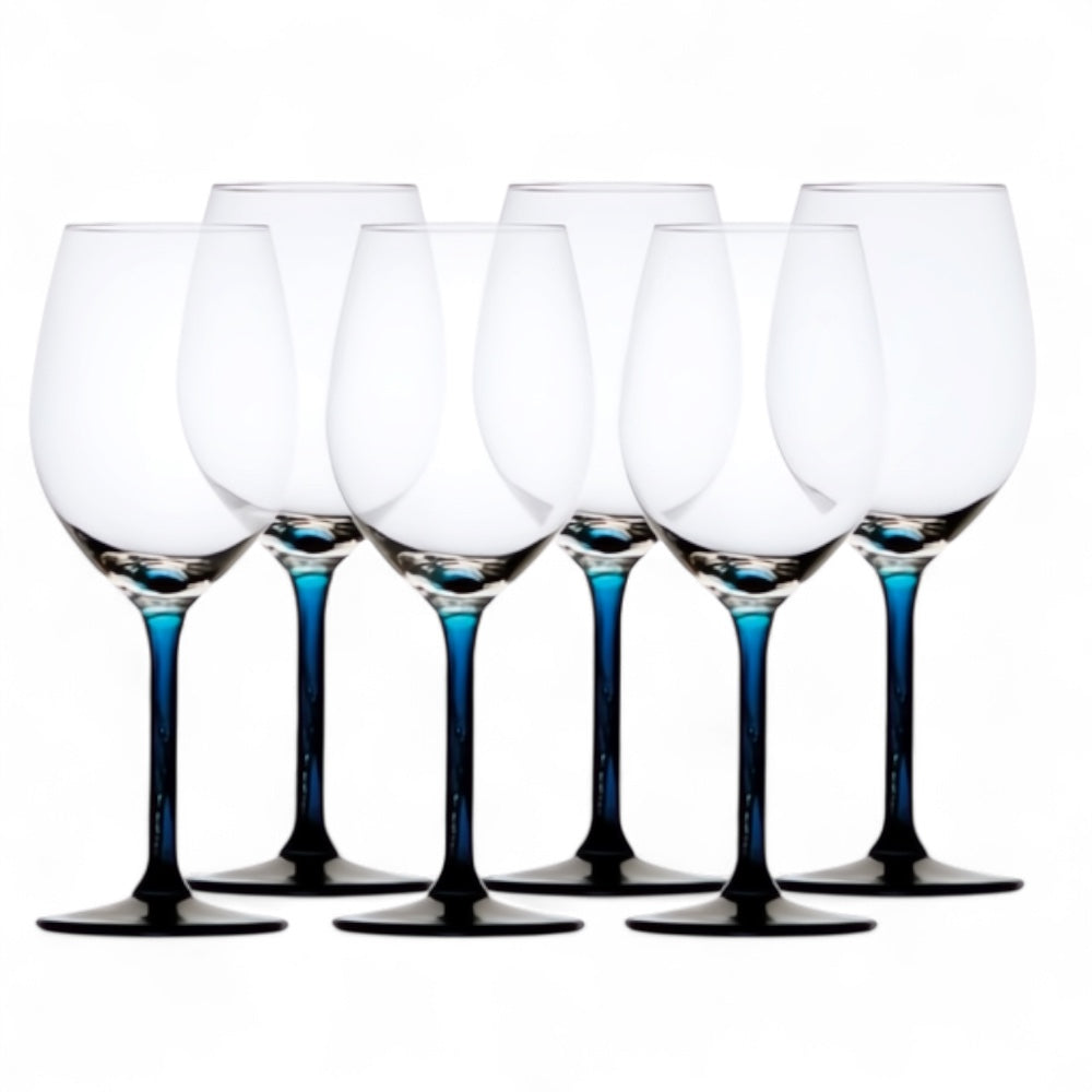 Marine Business wijnglas Ecozen 350ml (set van 6) - anti-slip, in blauw