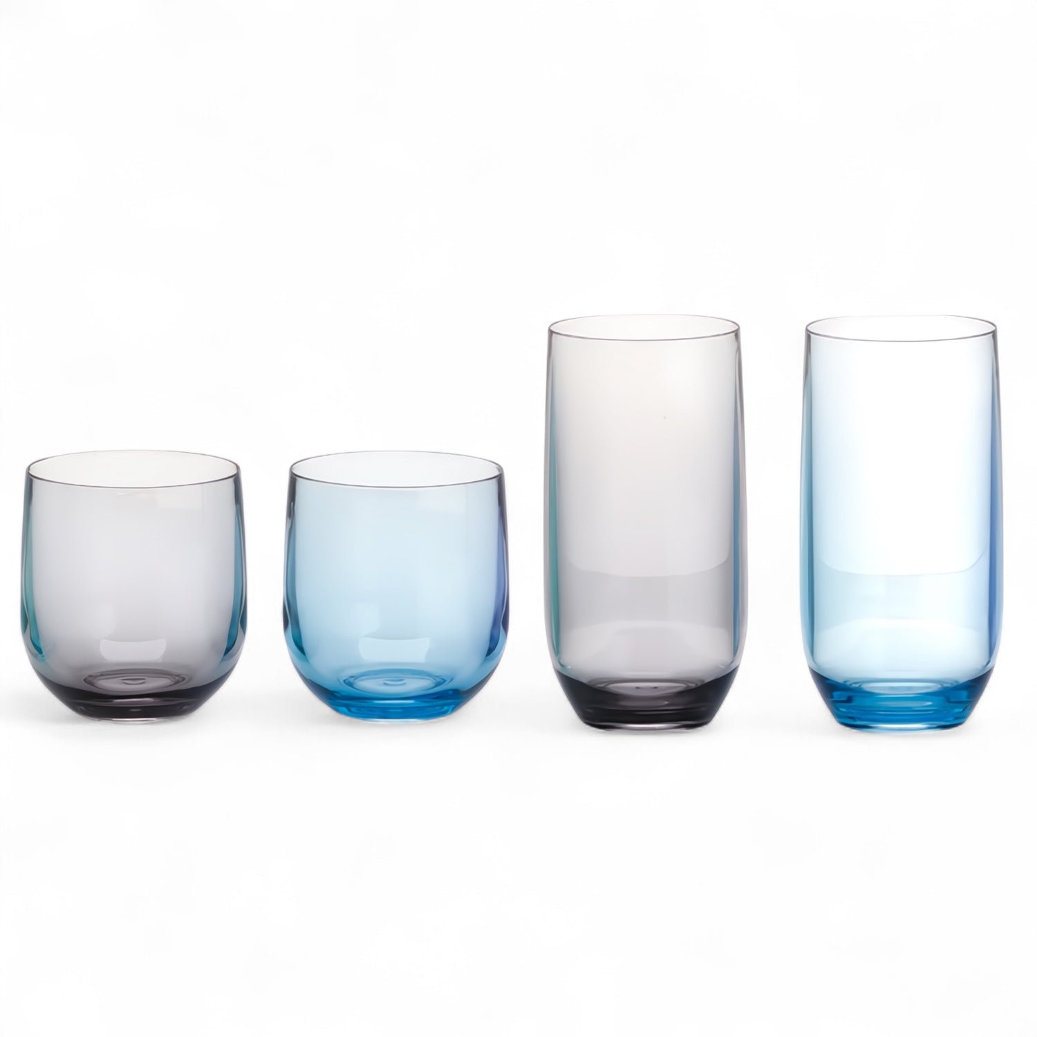 Flamefield acryl glazen Moonstone – tumbler in vier kleuren, verkrijgbaar in short of tall