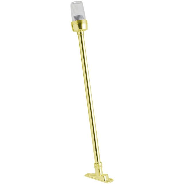 Navigatieverlichting toplicht met mast - klassiek, dekmontage, Foresti en Suardi messing