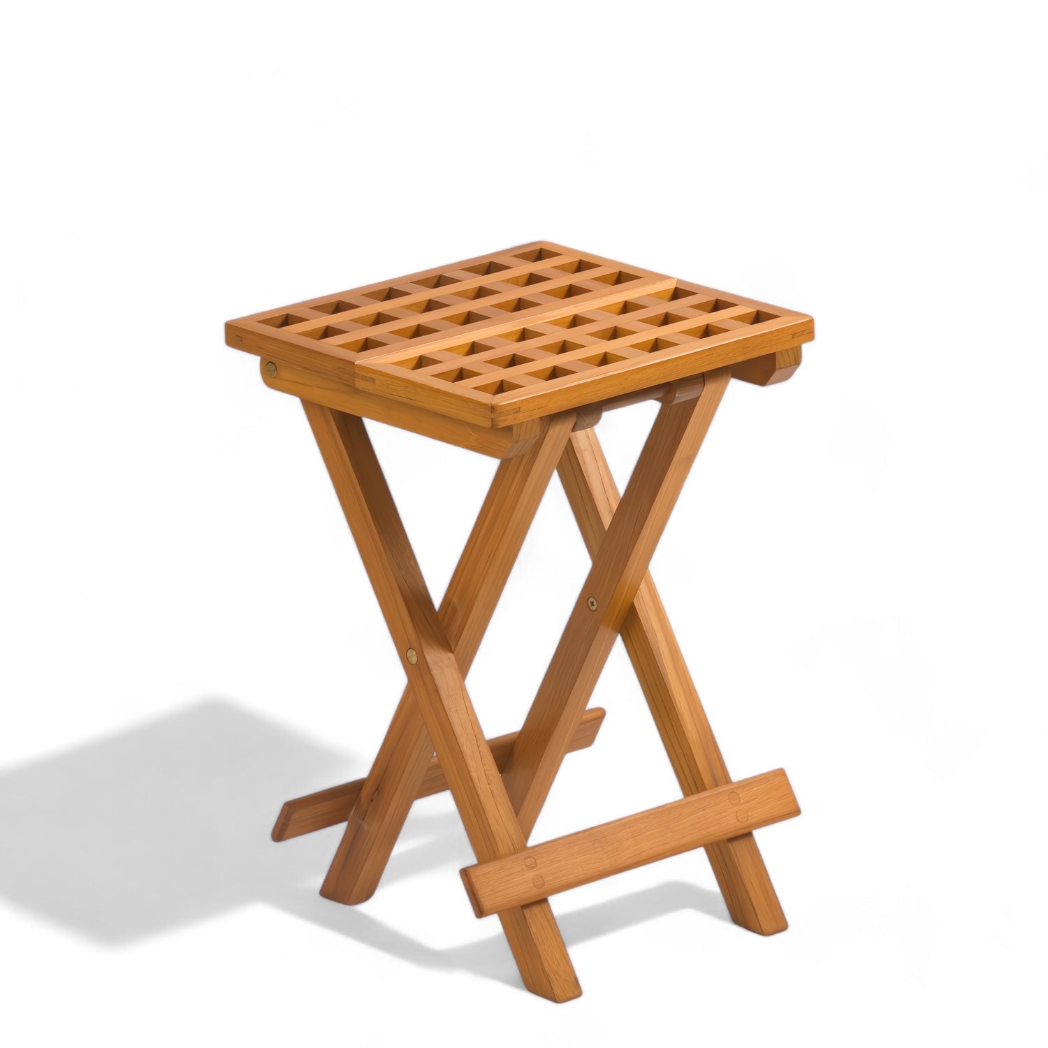 Bijzettafel Little Venezia - teak, inklapbaar (30 x 30 cm)