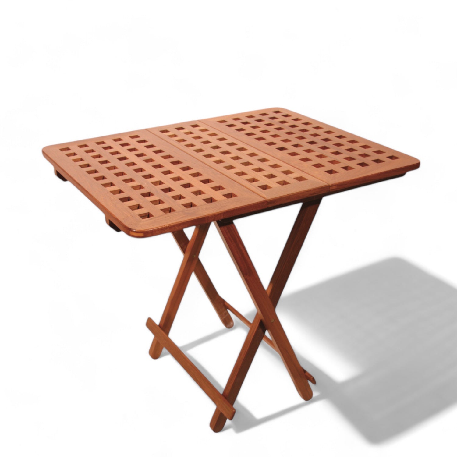 klaptafel Southampton teak ongeolied - inklapbaar, blokrooster met tussenstuk