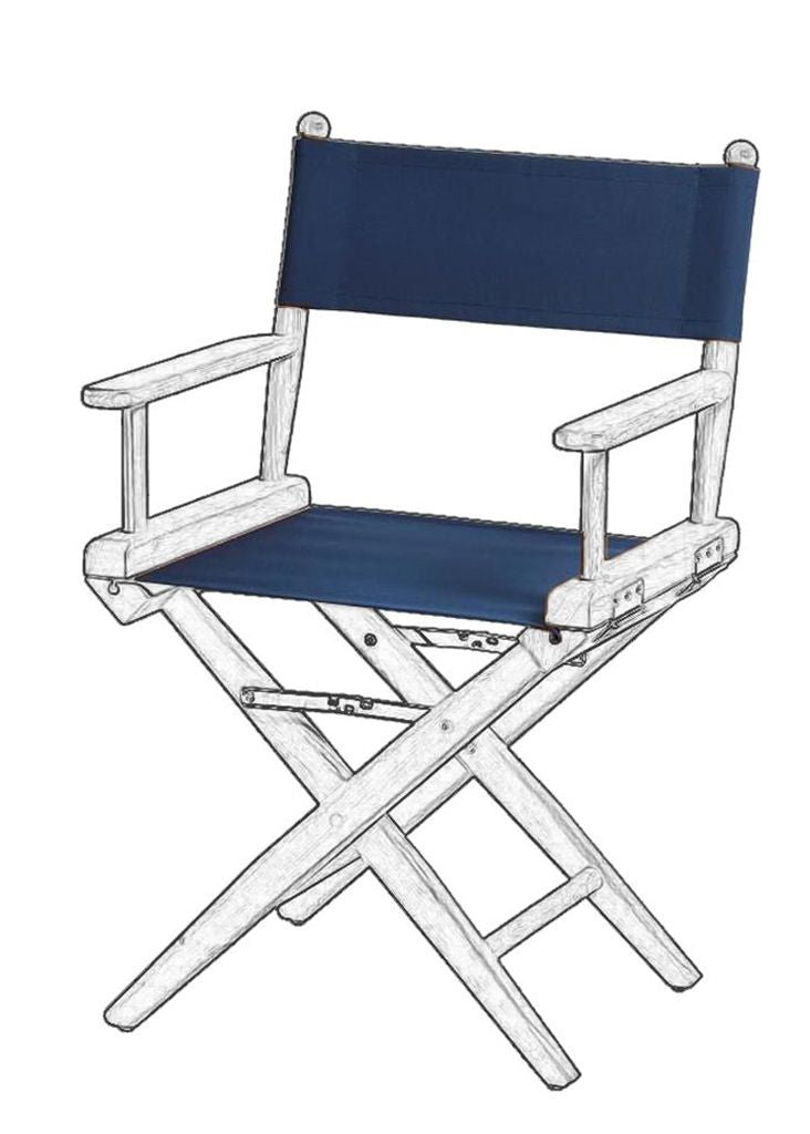 Canvas bekleding navy voor regisseursstoel I