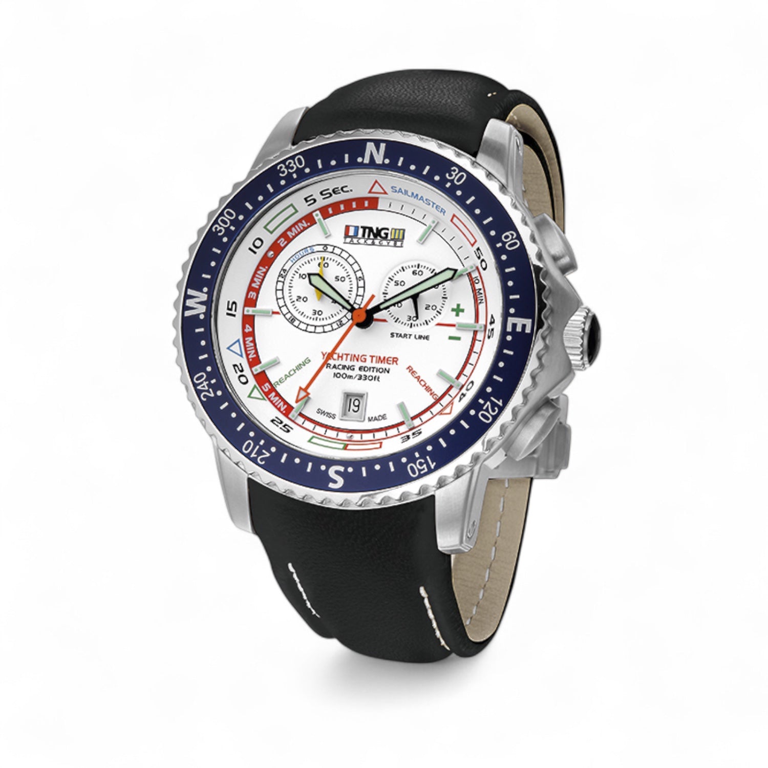 TNG Sailmaster leather strap white dial 42 different versions