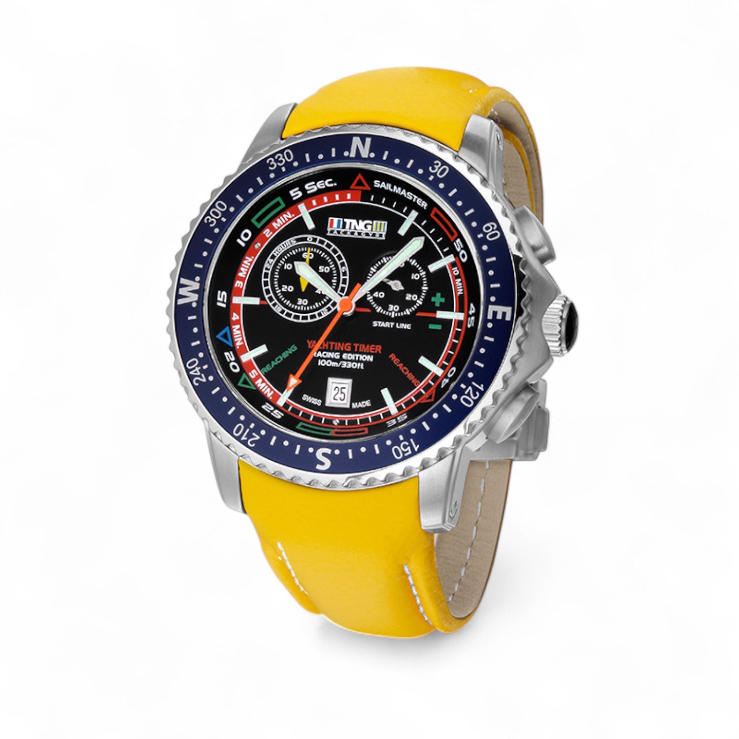 TNG Sailmaster leather strap black dial 36 different versions
