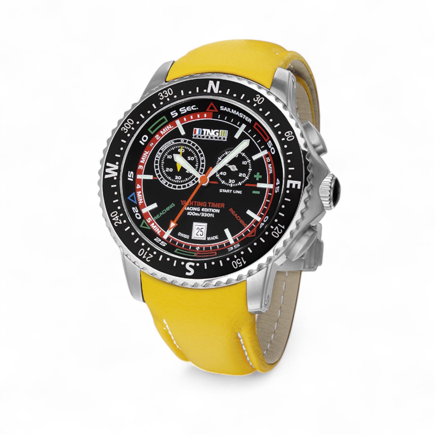 TNG Sailmaster leather strap black dial 36 different versions