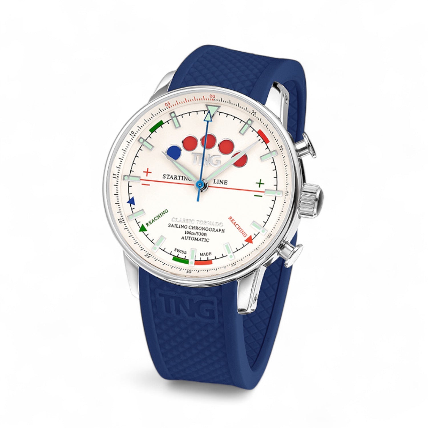 10151A Classic Tornado blueTPU white dial