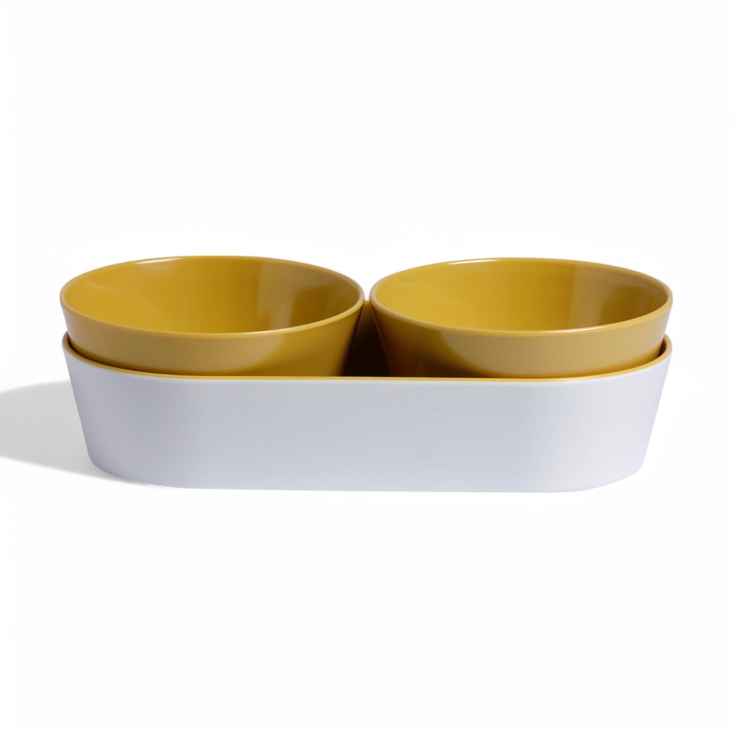 11053 snackset mustard geel Summer bootservies van Marine Business
