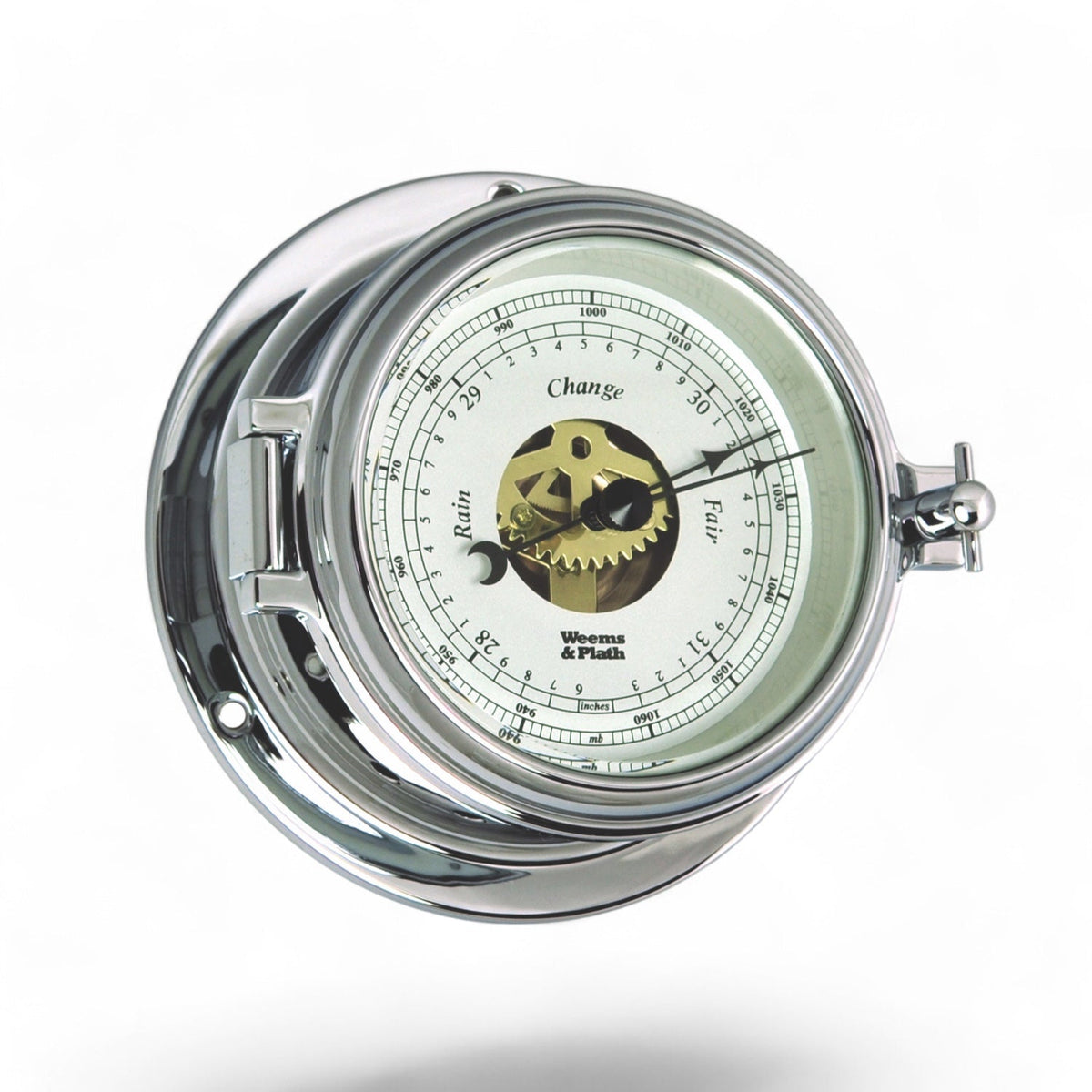 Weems & Plath Endurance II 115 barometer 152 mm – messing of chroom