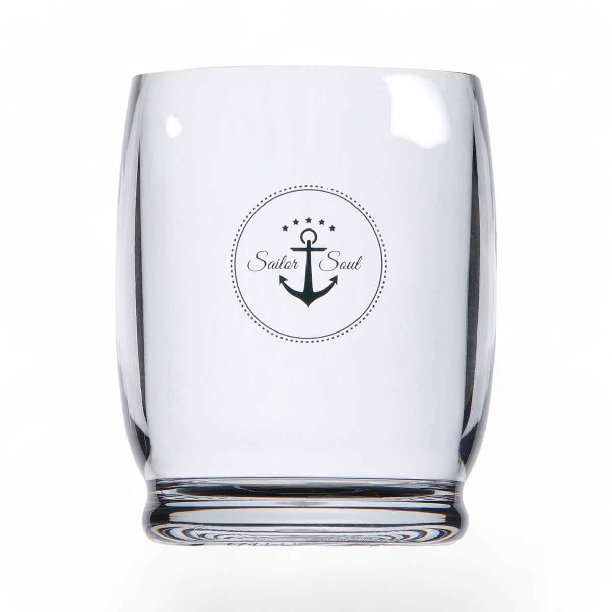 14090 Marine Business waterglas Sailor Soul - breukbestendig Ecozen vrijstaand transparant glas met blauw anker
