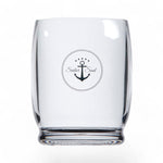 14090 Marine Business waterglas Sailor Soul - breukbestendig Ecozen vrijstaand transparant glas met blauw anker