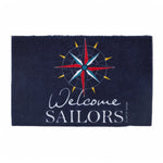 41268_Deurmat windroos Welcome Sailors (50 x 70 cm) - antislip, UV-bestendig