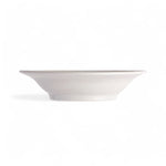 Harmony Pearl bootservies - onbreekbaar, effen met klassieke parelrand 40102 diep bord zijaanzicht 
