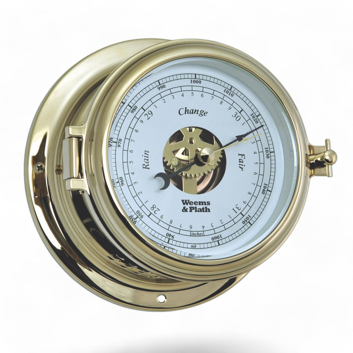 Weems & Plath Endurance II 115 barometer 152 mm – messing of chroom