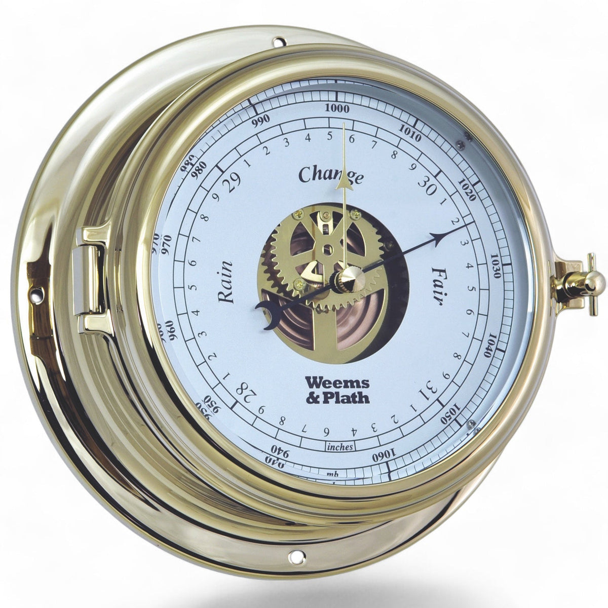 Weems & Plath Endurance II 135 barometer 178 mm – messing of chroom