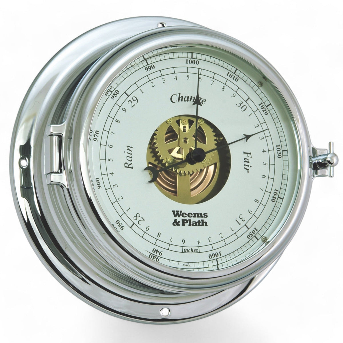 Weems & Plath Endurance II 135 barometer 178 mm – messing of chroom