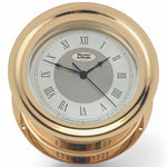 Anniversary scheepsklok met scheepsbel 178 x 89 mm - messing, Romeinse cijfers, traditioneel geluid 100175 met quartz uurwerk