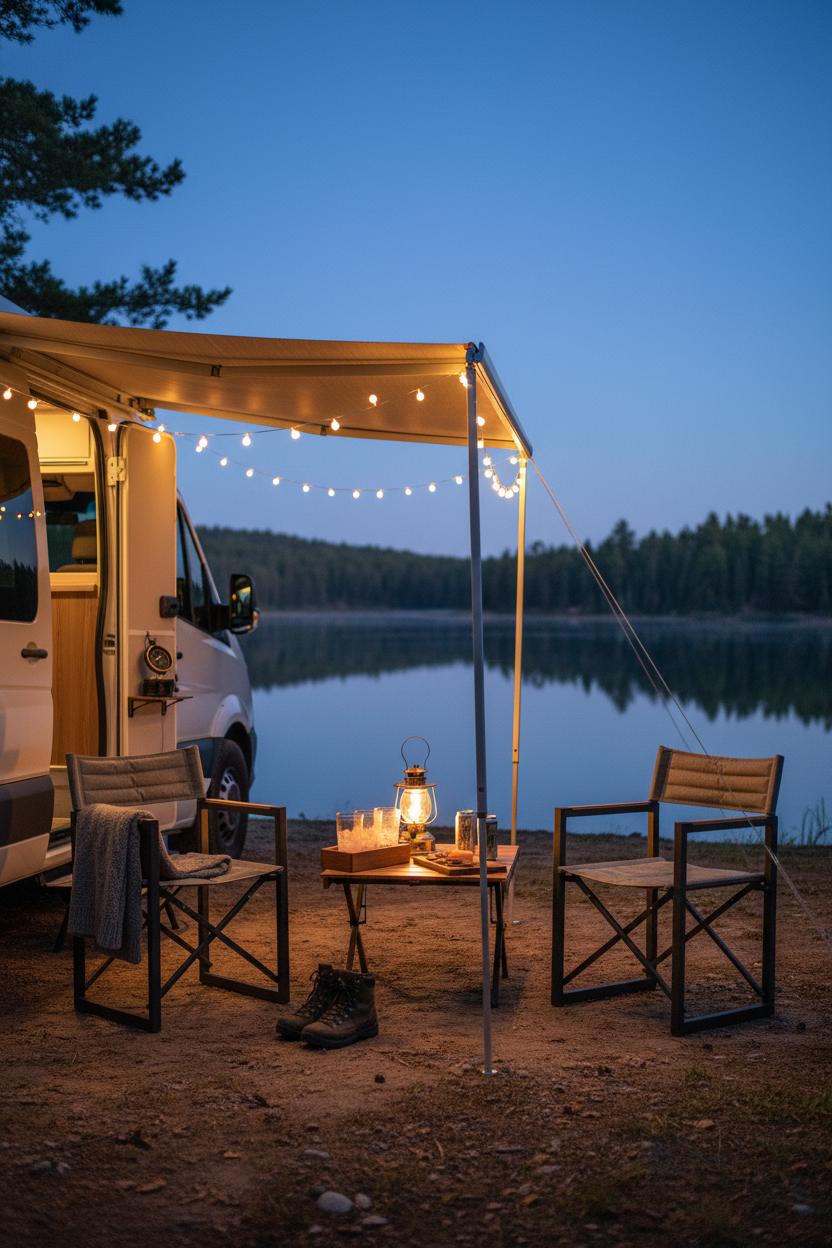 Arc Square stoel naaste en kamper bij een meet