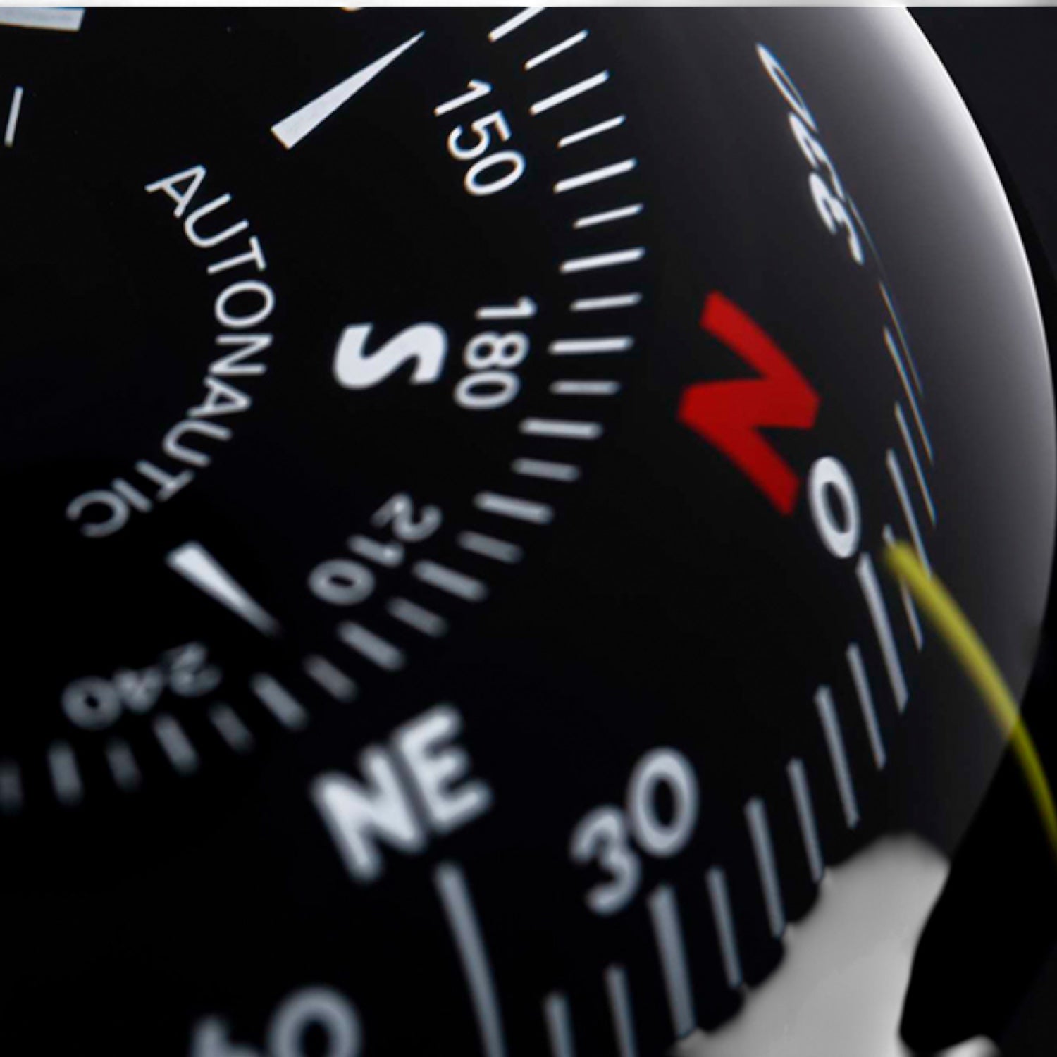 Autonautic C15-0064 Flush Mount Compass close up