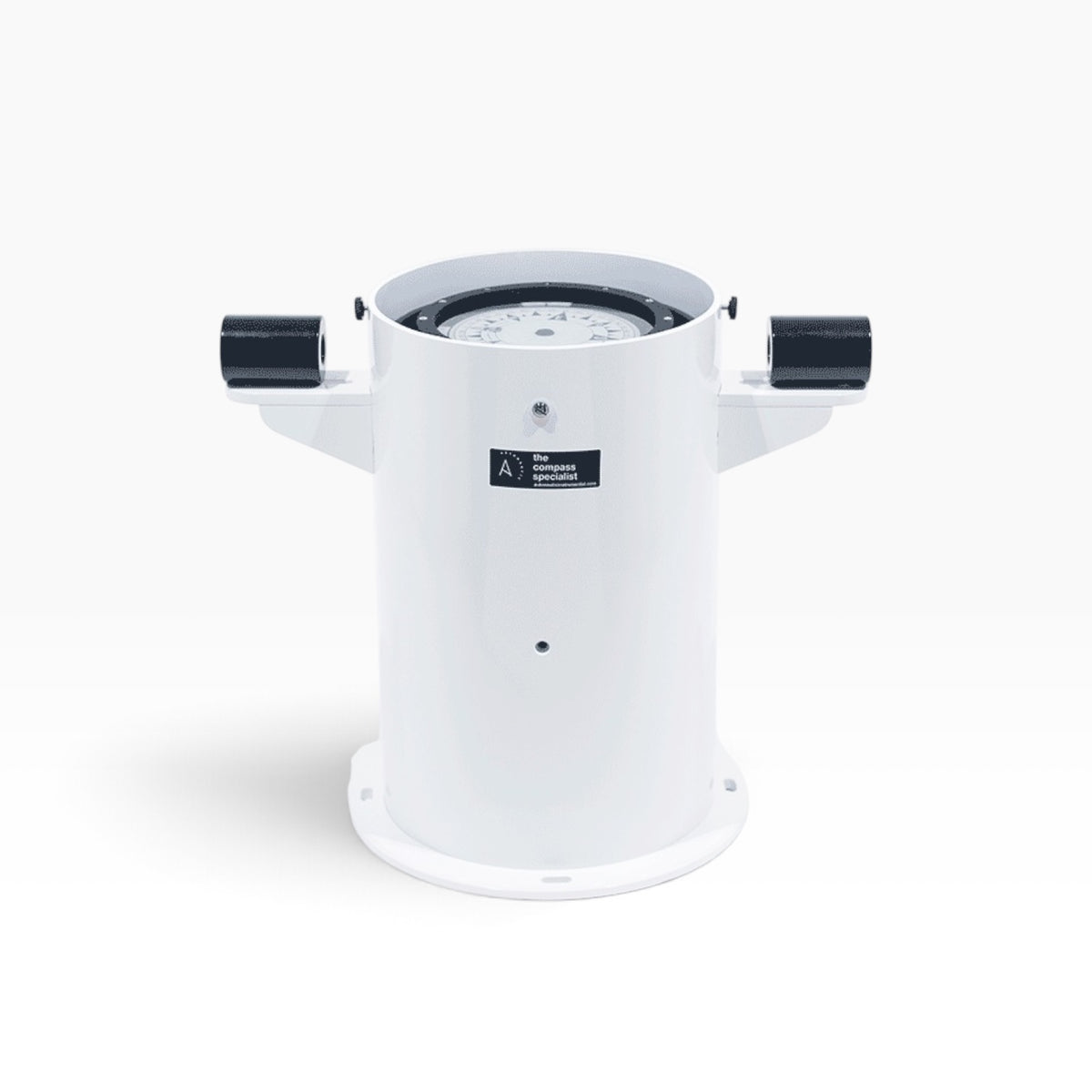 Autonautic C20-00130 professioneel reflectorkompas – 125 mm, MED/SOLAS  in grote witte basis zonde azimut