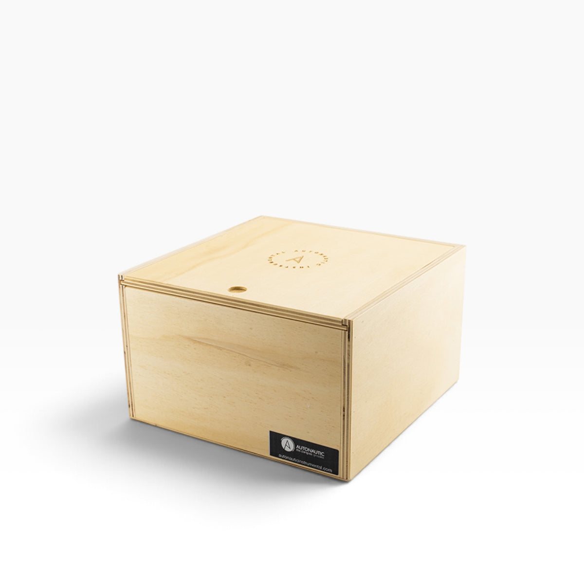 Autonautic C20-00131 reservekompas in houten kist – klasse A, 125 mm in een complete houten doos