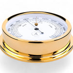 Autonautic Indic 175  barometer - voor nauwkeurige luchtdrukmetingen, groot formaat in kleur goud, close-up foto