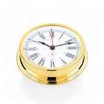 Autonautic Indic 175 scheepsklok - quartz, royaal formaat, Romeins (175 x 40 mm) verguld 