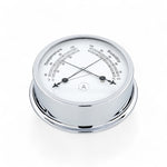 Autonautic Instrumental comformeter (120 x 35 mm) - royale thermometer en hygrometer in één, Pacific, chroom