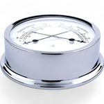 Autonautic Instrumental comformeter (120 x 35 mm) - royale thermometer en hygrometer in één, Pacific, chroom close-up