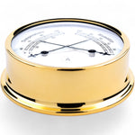 Autonautic Instrumental comformeter (120 x 35 mm) - royale thermometer en hygrometer in één, Pacific, goud close-up