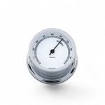 Autonautic Instrumental hygrometer (72 x 39 mm) - stijlvol, functioneel, compact, MinorH72C chroom met witte wijzerplaat