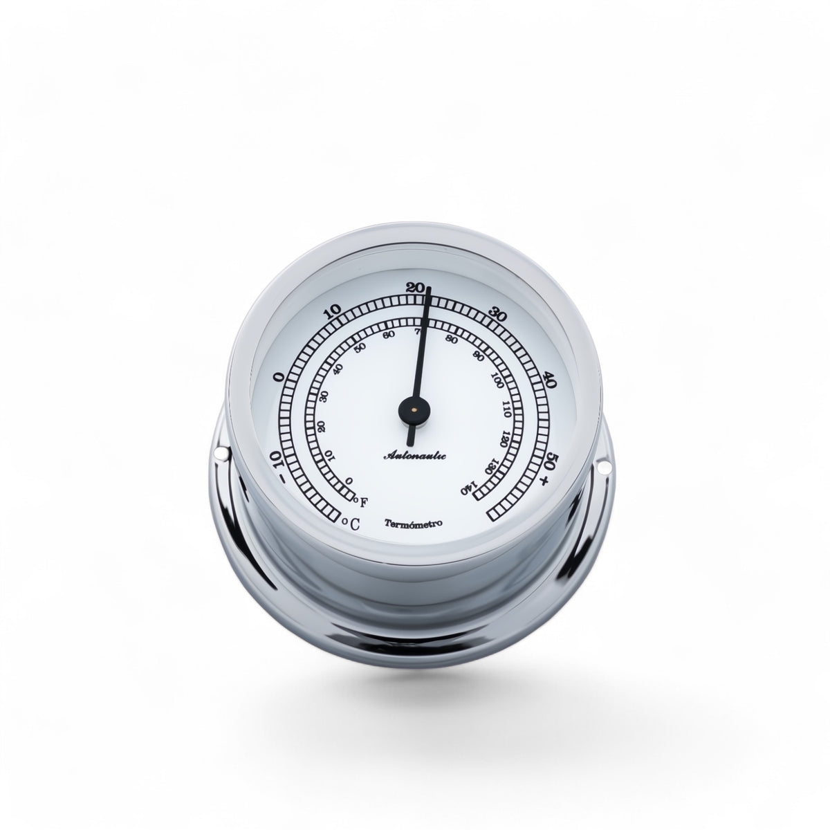 Autonautic Minor 72 thermometer - compact, lichtgewicht, (72 x 39 mm chroom