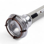 Barebones Vintage Zaklamp – Oplaadbaar met USB, Telescopische Lens, LIV-190 detail foto van bovenkant