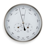 Barigo 350 weerstation met witte wijzerplaat van de voorkant