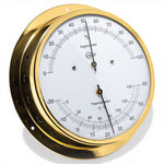 Barigo 930MS chroom thermo hygrometer van voorkant