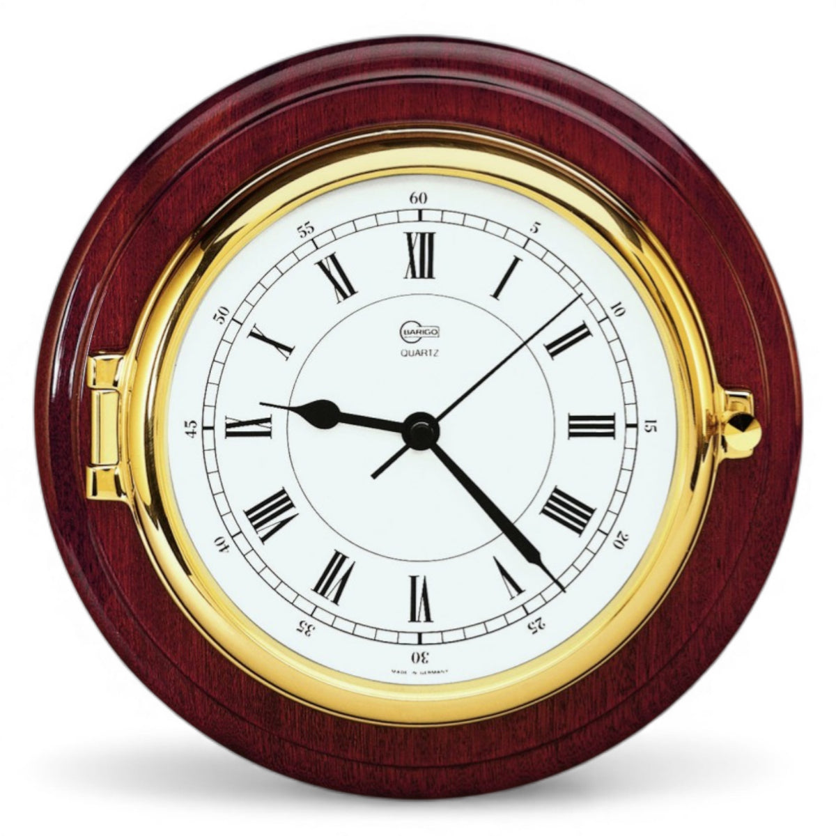 Barigo Captain Quartz scheepsklok messing detail